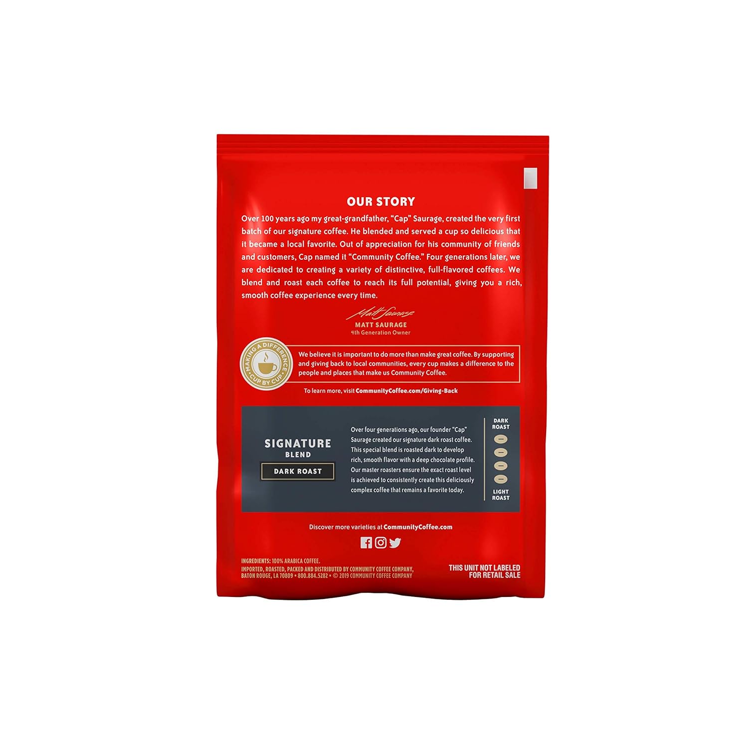 Community Coffee Pre-Measured Ground Coffee Packs