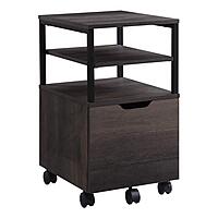 OSP Home Furnishings Contempo Mobile Cart, Ozark Ash