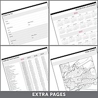 Office Depot Brand Weekly Monthly Planner, 8" x 11", Black, January 2026 to December 2026, OD71080026