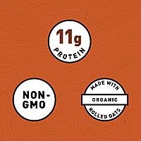 Clif Bars - Energy Bars - Crunchy Peanut Butter - Made with Organic Oats - Plant Based Food - Vegetarian