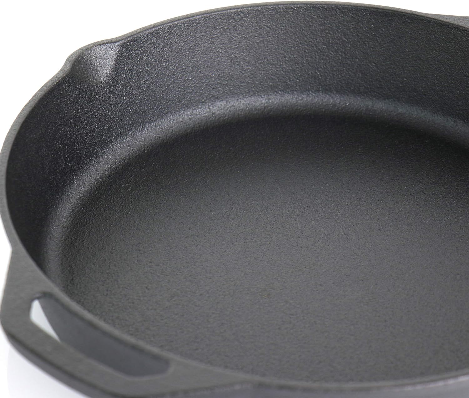 MegaChef Skillets with Lids Pre-Seasoned, 9 Piece Set, Black, Red