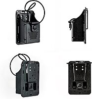 Hero's Pride Edge Radio Holder - Chicago PD Two Way Radio Holster for Duty Belt Up to 2.5" Wide - Police Radio Case Mounts on Duty Belt - Injection Molded Polymer Construction