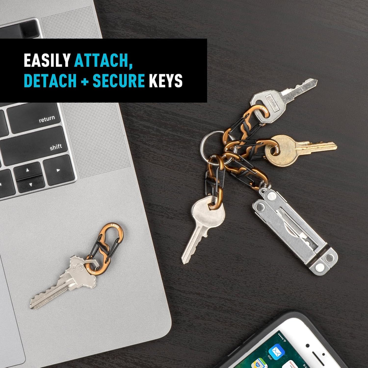 Nite Ize S-Biner MicroLock Lockable Key Holder