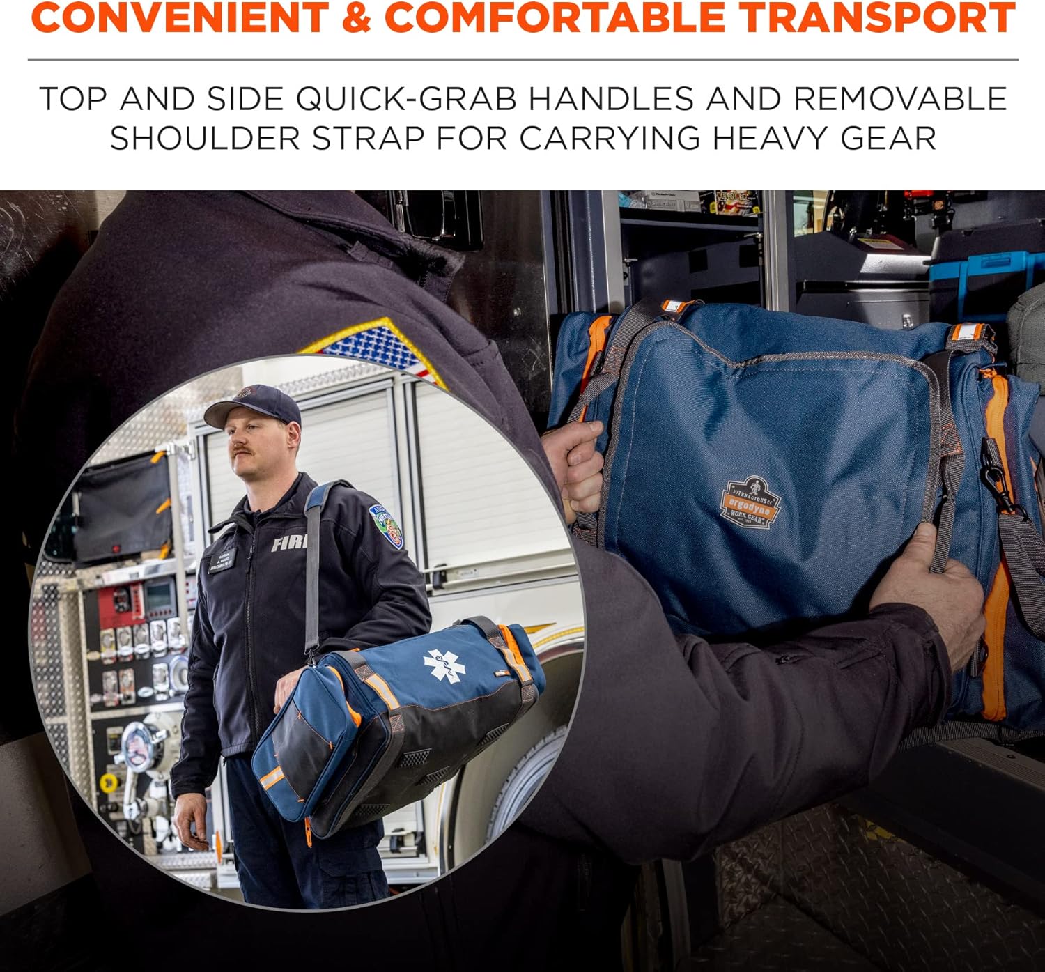 Ergodyne Arsenal 5216 First Responder Medical Trauma Supply Jump Bag for EMS, Police, Firefighters , Blue