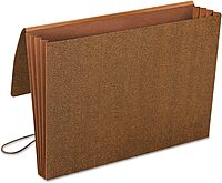 Smead Leather-Like Expanding Wallet, Legal Size, 30% Recycled, Brown