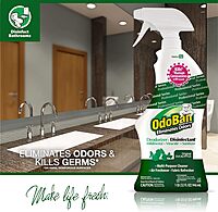 OdoBan Professional Ready-to-Use Disinfectant and Odor Eliminator, 32 Ounce Spray Bottle, Original Eucalyptus Scent 32 Fl Oz (Pack of 1)