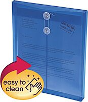 SMEAD Poly Envelope, 1.25" Expansion, String-Tie Closure, Top Load, Letter Size