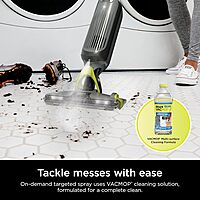 Shark VACMOP Pro Cordless Hard Floor Cleaner, Vacuum and Spray Mop, Powerful Suction, Lightweight, LED Headlights