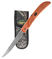 OUTDOOR EDGE Fish & Bone Folding Fillet Knife with 5.0" 440A Stainless Blade - Pocket Clip