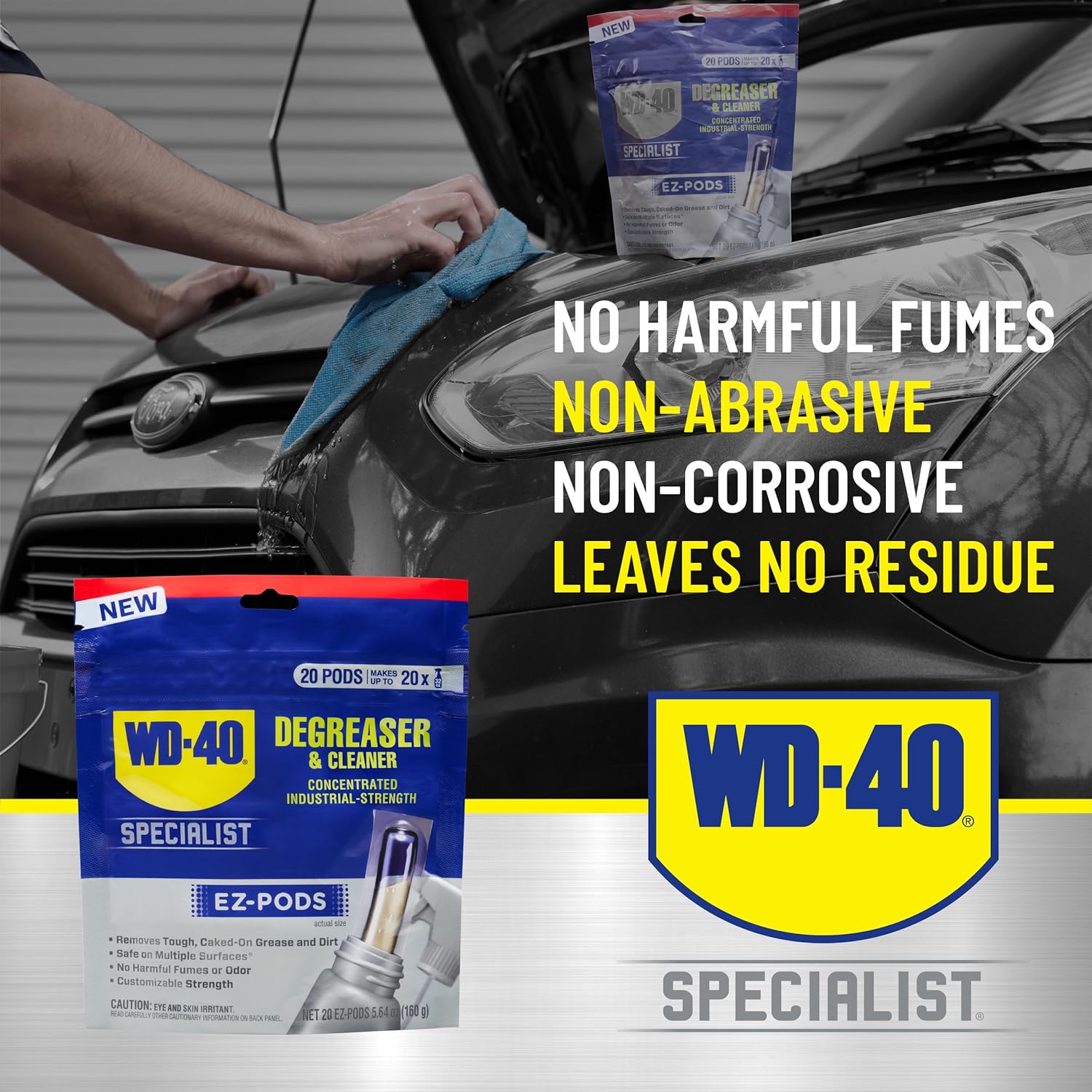 WD-40 Specialist Degreaser and Cleaner EZ-PODS Unscented Customizable Industrial-Strength Concentrate