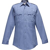 FLYING CROSS Duro Poplin Long Sleeve Shirt with Sewn-In Creases