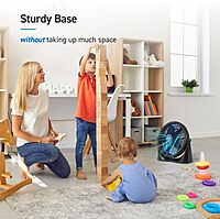 Commercial Cool 16in High-Velocity Floor Fan, 19-3/16inH x 20-9/16inW x 6-7/16inD, Black