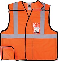 Ergodyne GloWear 8216BA ANSI High Visibility Breakaway Reflective Safety Vest with ID Badge Holder