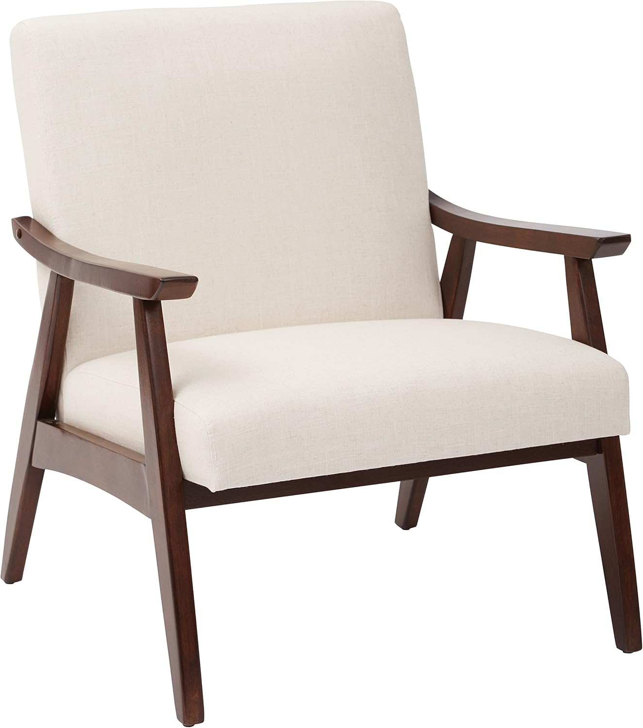 Ave Six Davis Chair, Linen/Medium Espresso