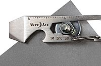 Nite Ize DoohicKey Keychain Multi Tool, Stainless-Steel 5-in-1 Multi Tool With Bottle Opener + Carabiner Clip