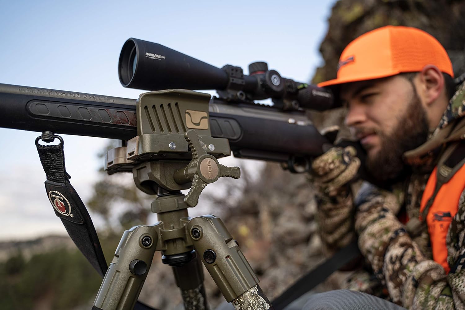 BOG DeathGrip Realtree Excape Camo Tripod with Durable Aluminum Frame, Lightweight, Stable Design, Bubble Level