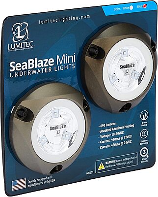 LUMITEC SeaBlaze Mini Underwater LED Boat Lights - Pair