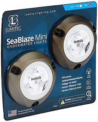 LUMITEC SeaBlaze Mini Underwater LED Boat Lights - Pair