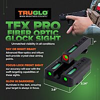 TRUGLO TFX PRO Handgun Night Sights Tritium and Fiber Optic