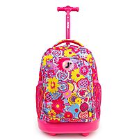 J World New York Kids' Sunny Rolling Backpack Adults, Poppy Pansy, One Size One Size Poppy Pansy