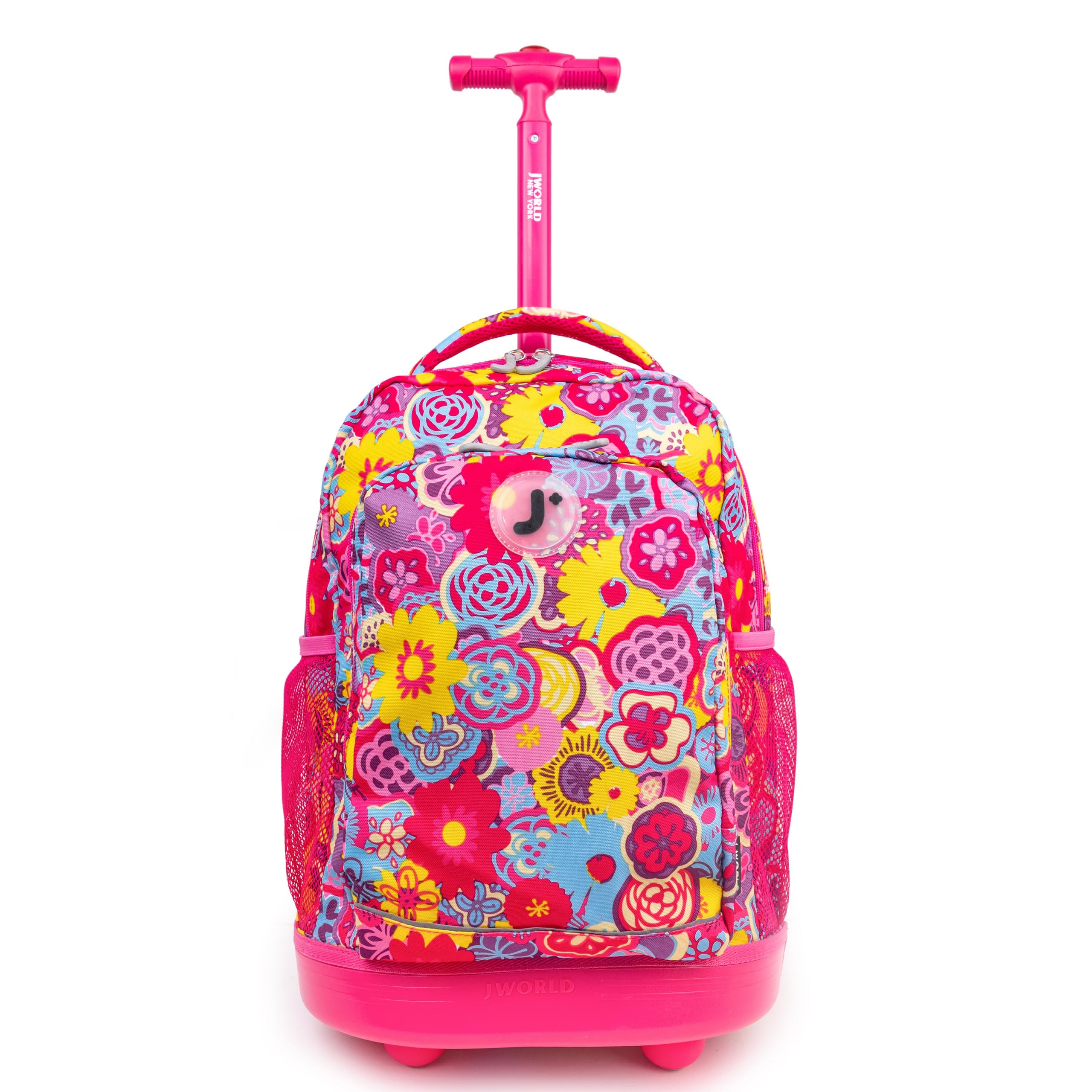 J World New York Kids' Sunny Rolling Backpack Adults, Poppy Pansy, One Size One Size Poppy Pansy