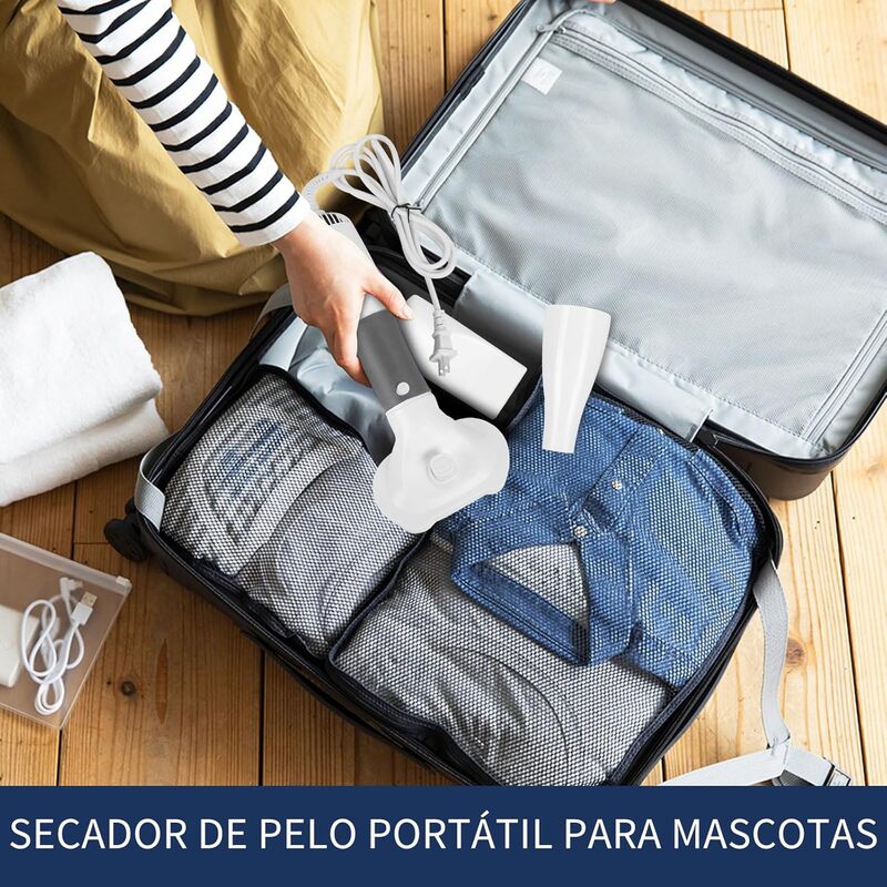 Secador de Pelo Portátil de Mano para Perros,600W