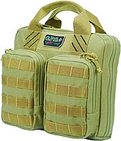 G.P.S. Tactical Double Pistol Case Range Bag