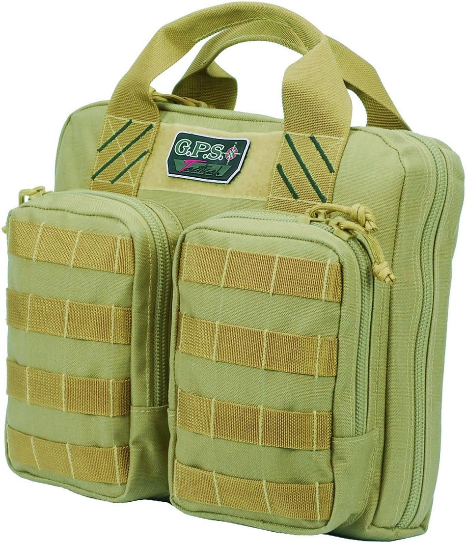 G.P.S. Tactical Double Pistol Case Range Bag