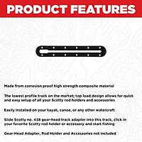 Scotty 440 Low Profile Track - Black - 8"