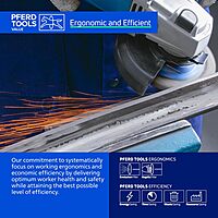 PFERD POLIFAN®-Curve Radial Type Flap Disc - 4-1/2" x 5/8-11" Thread, 60 Grit Ceramic Oxide