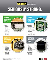 Scotch Mounting, Fastening & Surface Protection Scotch Permanent Outdoor,1 Inch x 450 Inches (4011-LONG) Mounting Tape