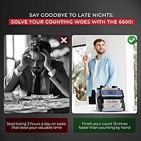 Cassida 6600 UV/MG – USA Business Grade Money Counter with UV/MG/IR Counterfeit Detection