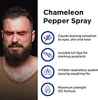 Mace Brand 80777 Chameleon Interchangeable Design Keychain Pepper Spray