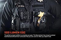 Streamlight 66320 MacroStream USB 500-Lumen 2000-Candela Rechargeable EDC Compact LED Flashlight with USB Cable, Black