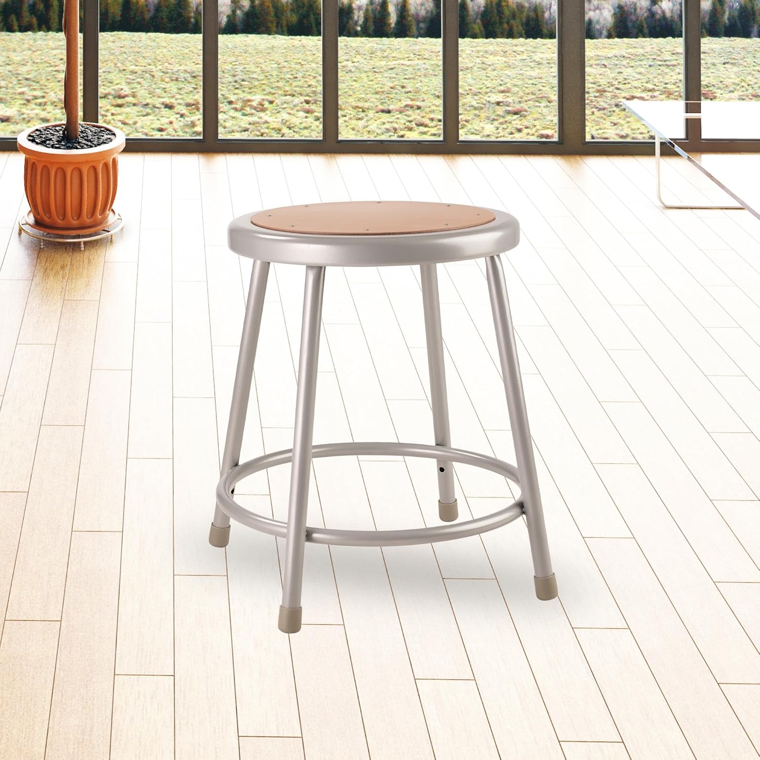 NATIONAL PUBLIC SEATING 6200 Series Heavy-Duty Steel Stool