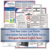 ComplyRight Federal (Bilingual), State and Public Sector (English) Labor Law 1-Year Poster Service, Wisconsin (U1200CBOPSECWI)