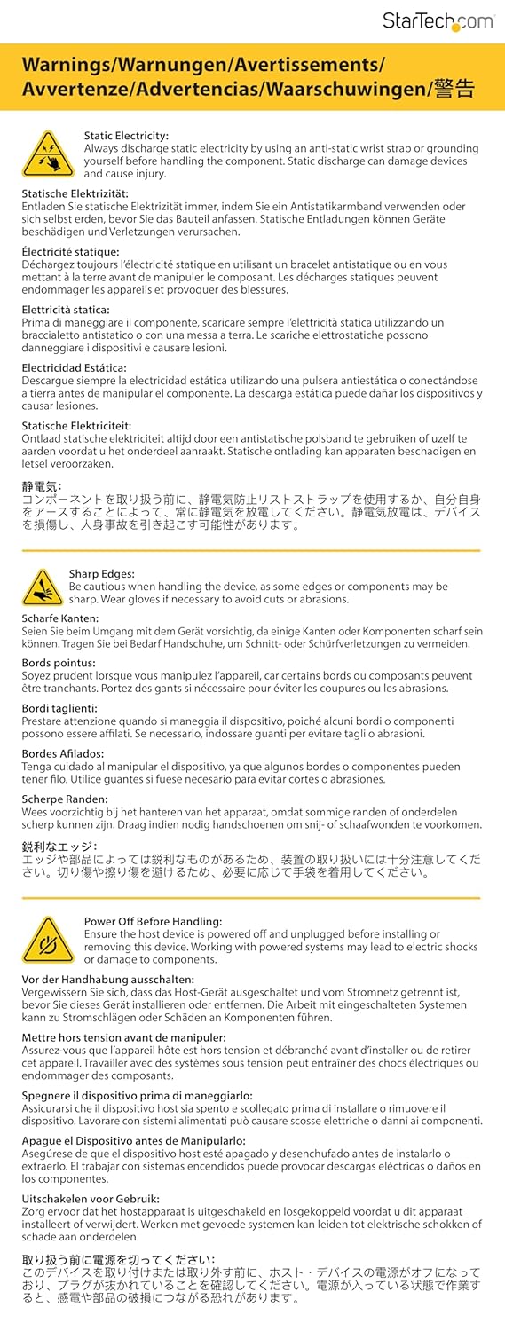 StarTech.com Ball Bearing Computer Case Fan