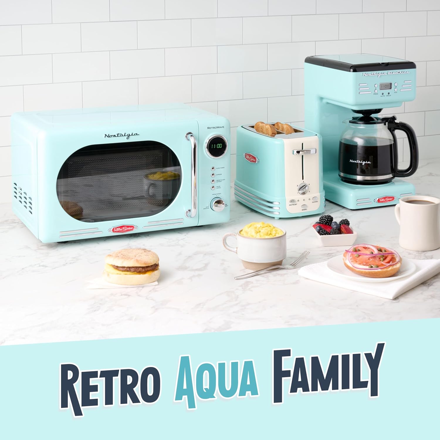 Nostalgia Retro 12-Cup Programmable Coffee Maker With LED Display, Automatic Shut-Off & Keep Warm, Pause-And-Serve Function
