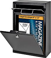 Mail Boss High Security Locking Wall-Mount Mail Drop Box