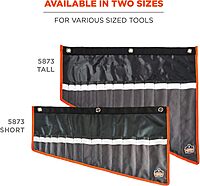 Ergodyne Arsenal 5873 Wrench Roll-Up, 14-Pocket Organizer