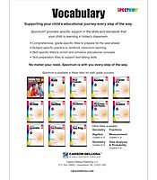 Spectrum Grade 6 Vocabulary Workbooks, Ages 11 to 12, 6th Grade Vocabulary Workbook, Vocabulary Analogies, Dictionary Skills