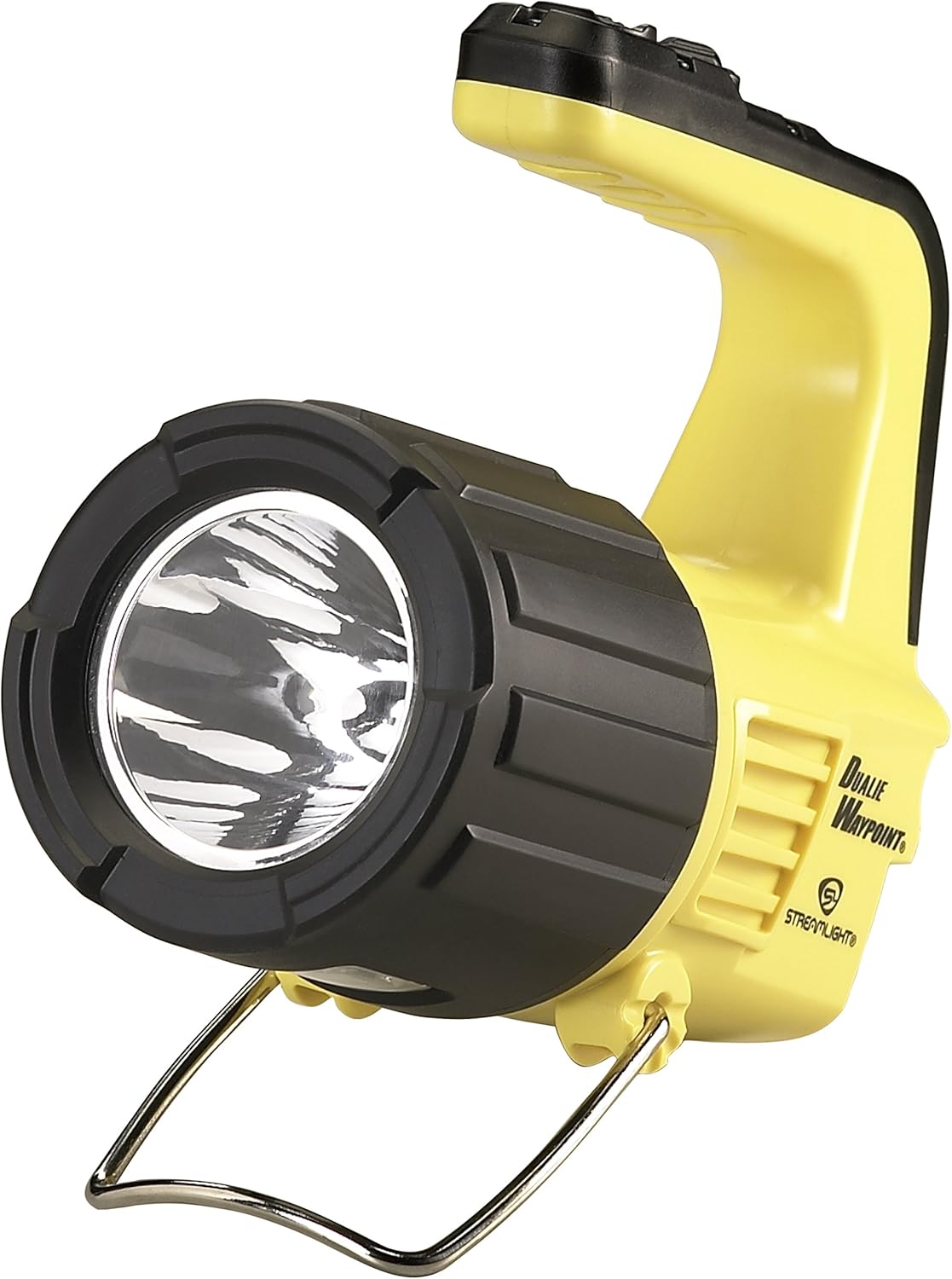 Streamlight 44955 Dualie Waypoint 1000-Lumen Alkaline Battery Powered Dual Beam Spot/Flood Area Light, Yellow, Box One Size
