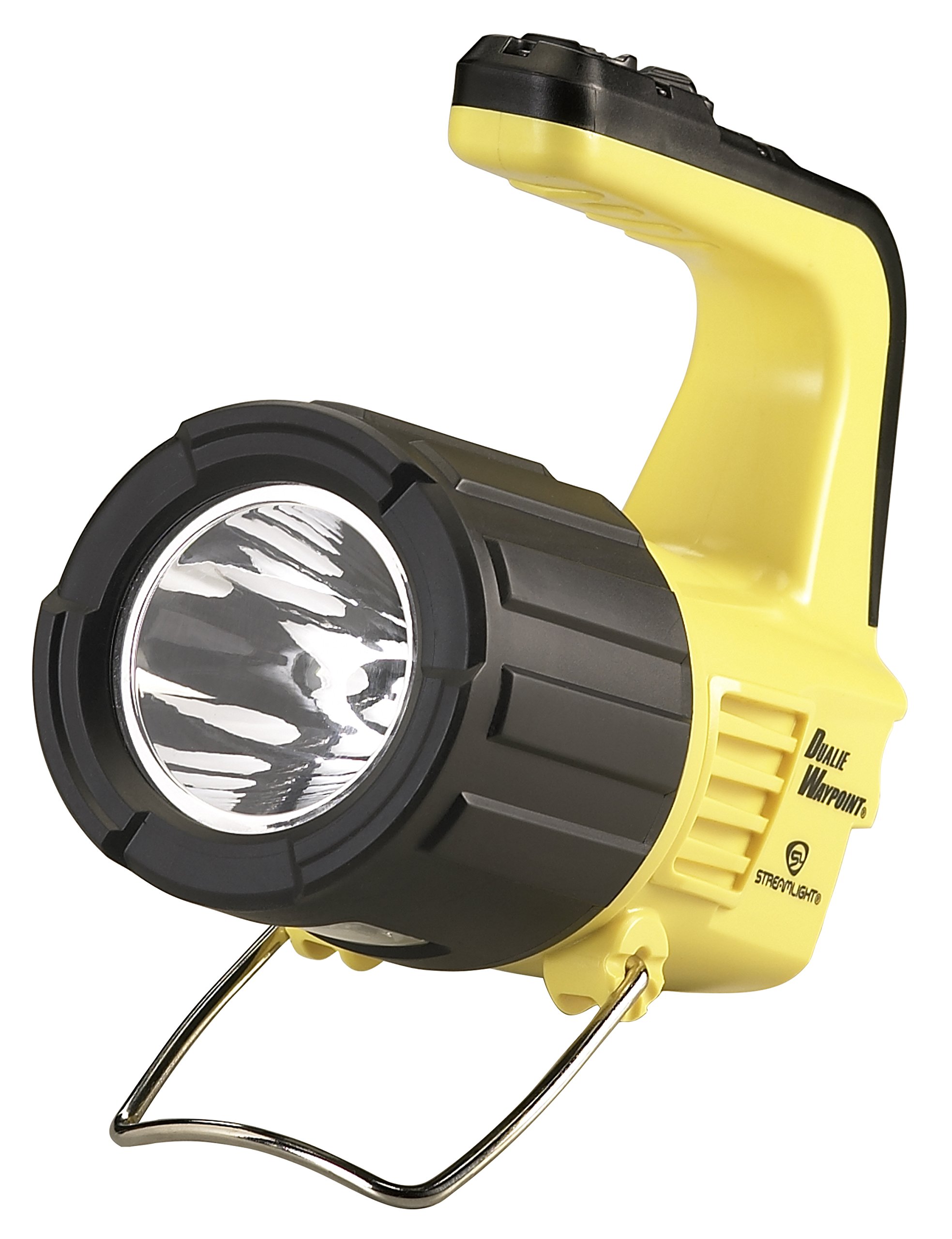 Streamlight 44955 Dualie Waypoint 1000-Lumen Alkaline Battery Powered Dual Beam Spot/Flood Area Light, Yellow, Box One Size