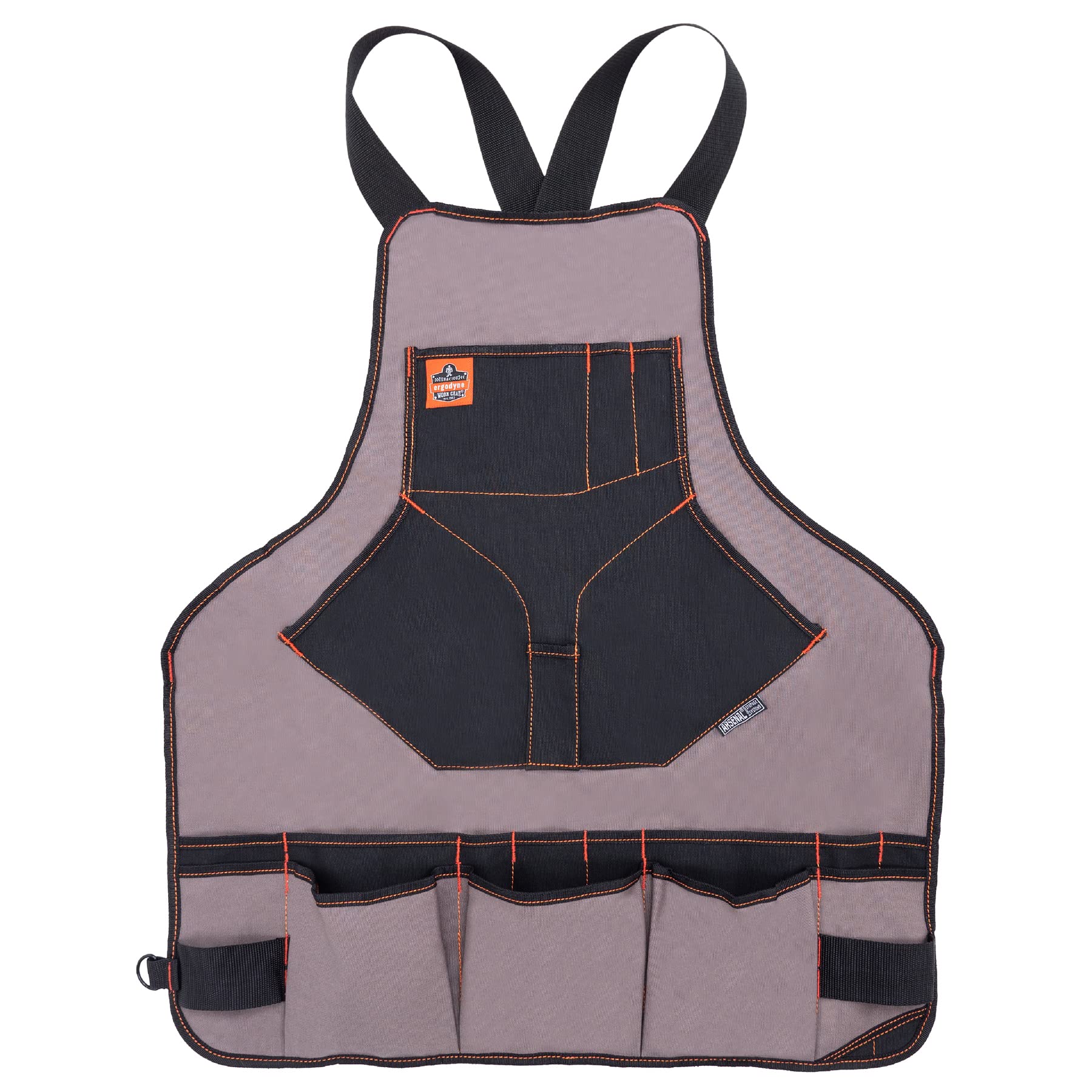 Ergodyne - 13694 Arsenal 5704 Torso Length Work Tool Apron, 22-Pockets, Gray