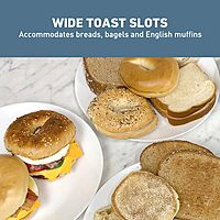 West Bend Breakfast Station 2-Slice Toaster and Egg Cooker/Poacher with Removable Pre-Cooked Meat and Vegetable Warming Tray for Perfect Breakfast Sandwiches, 1200-Watts, Black