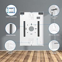 Mount-It! Anti-Theft Low-Profile Lockable Steel Tablet Wall Mount