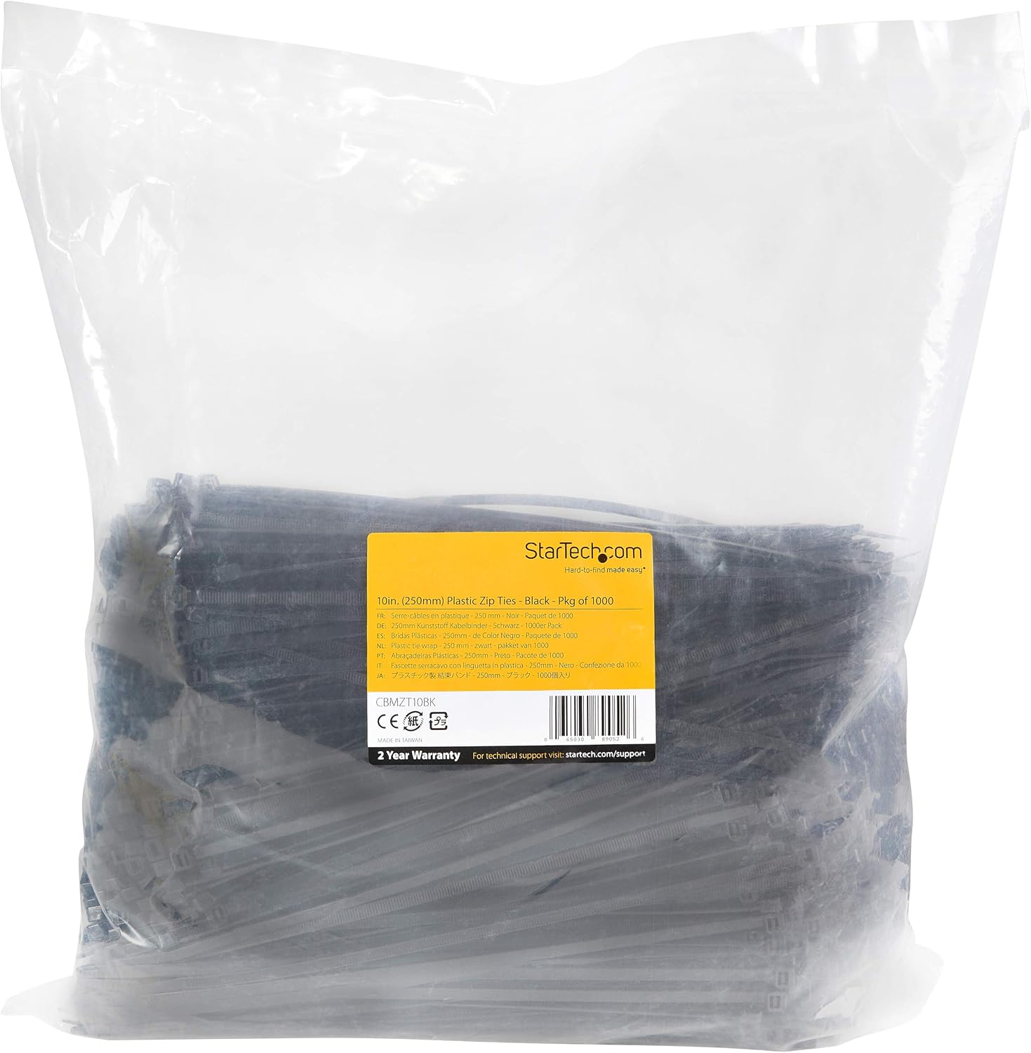 StarTech.com Nylon Self-Locking Cable Ties