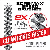 Real Avid Bore-Max Bore Brush, Nickel-Plated Bronze Barrel Brush with Stainless Steel Handle