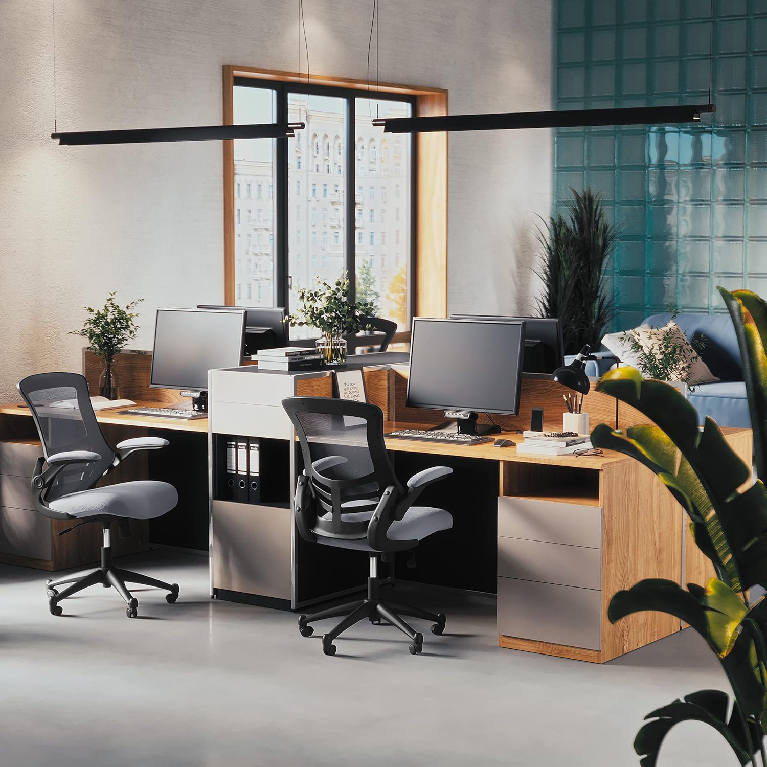 Flash Furniture Kelista Mid-Back Mesh Swivel Office Chair