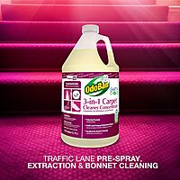 OdoBan Professional 3-in-1 Carpet Cleaner Concentrate, Made in the USA, 1 Gallon